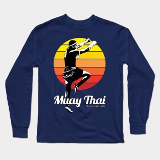 Muay Thai Boran Kickboxing Born to Fight Long Sleeve T-Shirt